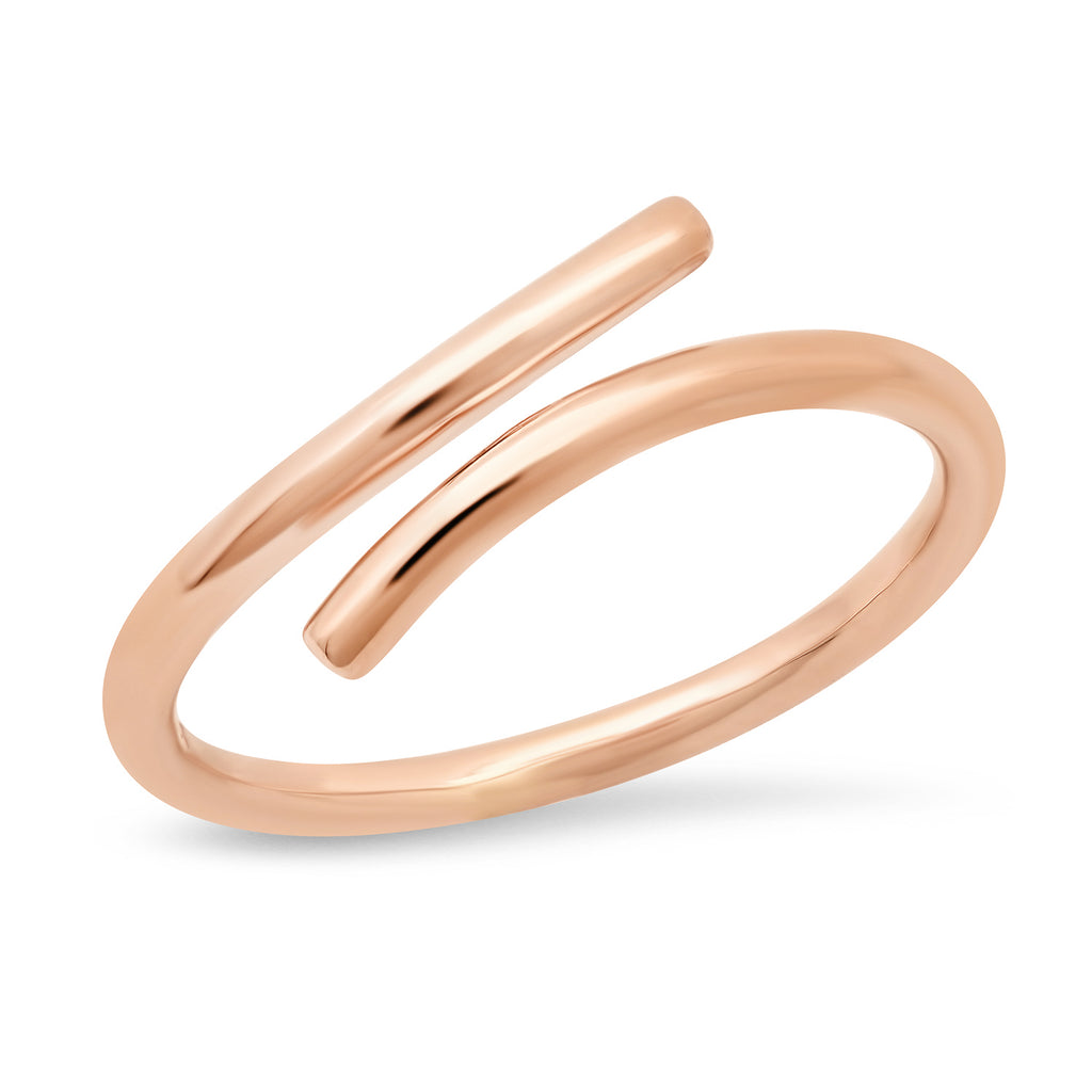 14K Gold Intersection Simple Ring | The Hailey Shop